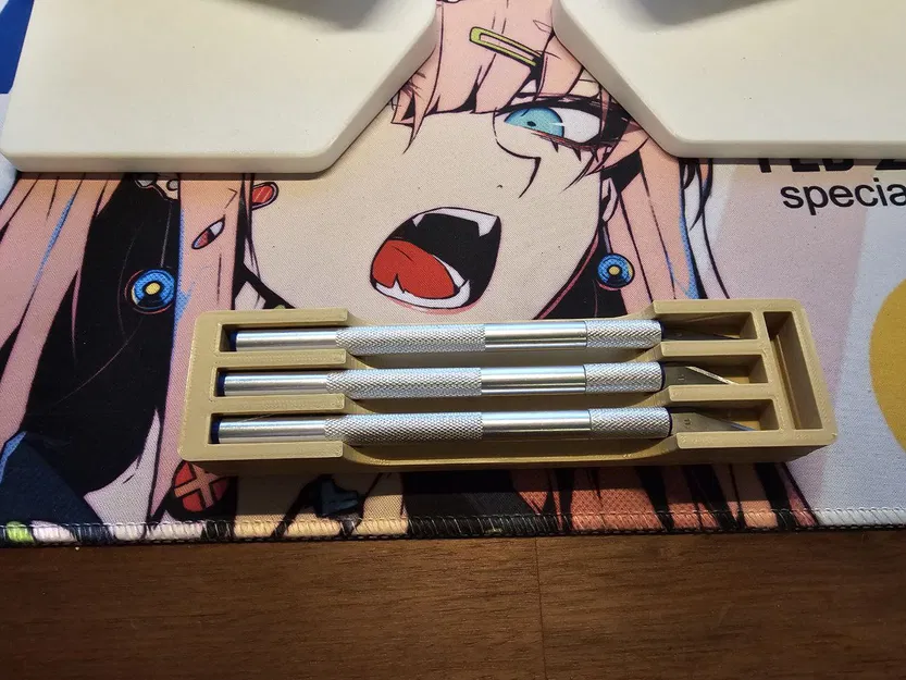 Hộp đựng dao rọc giấy & lưỡi dao Gridfinity (4x1) - Image 2