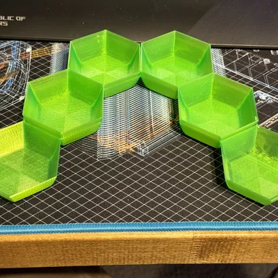 Khay Đựng Token Lục Giác Cho Board Game