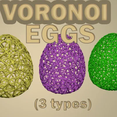 Trứng Voronoi Nghệ Thuật Độc Đáo