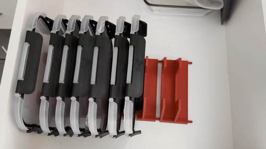 Kệ Cắm Nắp Hộp Tupperware Modul + Bộ Nối Mở Rộng (Tùy Chỉnh Theo Nhu Cầu!) - Thumbnail 1