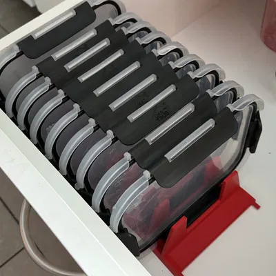 Kệ Cắm Nắp Hộp Tupperware Modul + Bộ Nối Mở Rộng (Tùy Chỉnh Theo Nhu Cầu!)