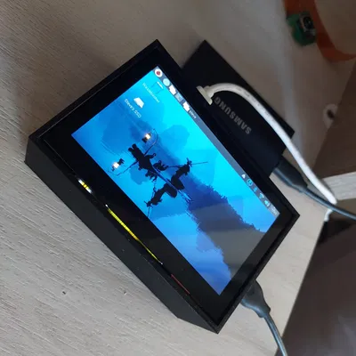 Vỏ case Raspberry Pi 5 cho màn hình LCD Waveshare 4.3 inch