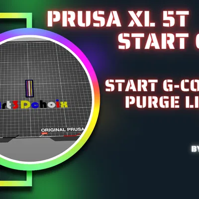 Start G-code cho đường xả nhựa trên khay máy PRUSA XL 5T