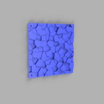 Tấm Panel Trang Trí Tường Chống Vang Âm Họa Tiết Voronoi 200mm