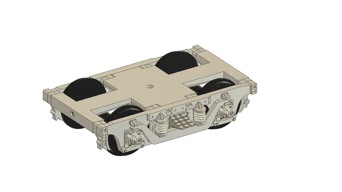 Bộ Bánh Xe Cổ Ngỗng / Khổ Ray 1 (1:32) - Image 1