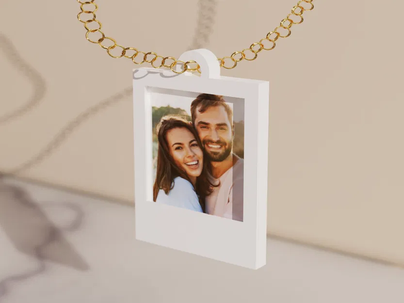 Mặt Dây Chuyền/Móc Khóa Ảnh Polaroid Tức Thời - Image 2