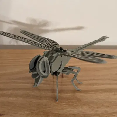 Mô hình ghép hình 3D con chuồn chuồn