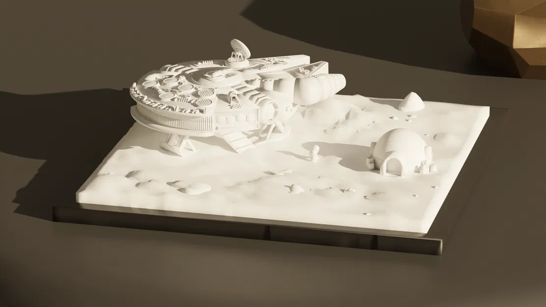 Mô Hình Millennium Falcon - Trang Trí Nhà Cửa Phong Cách Star Wars - Image 1