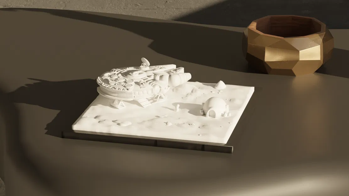 Mô Hình Millennium Falcon - Trang Trí Nhà Cửa Phong Cách Star Wars - Image 2