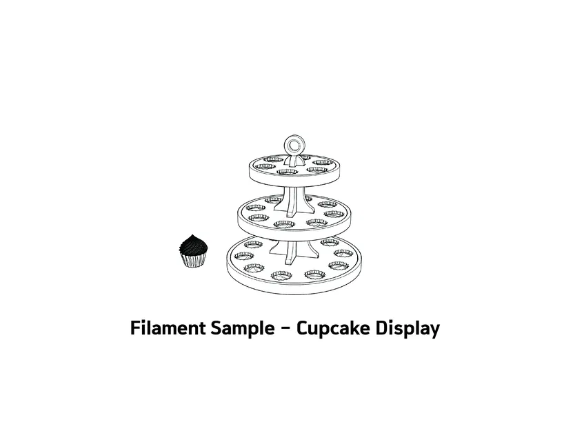 Mô Hình Mẫu Filament - Hộp Bánh Cupcake (24 Cái) - Image 5