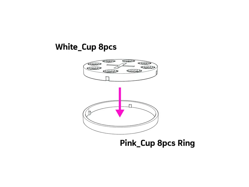 Mô Hình Mẫu Filament - Hộp Bánh Cupcake (24 Cái) - Image 8