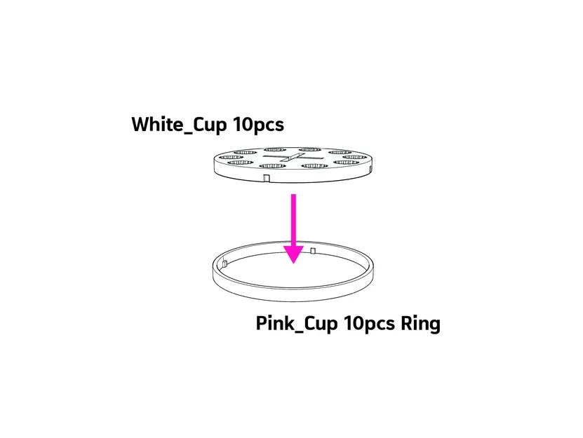 Mô Hình Mẫu Filament - Hộp Bánh Cupcake (24 Cái) - Image 9