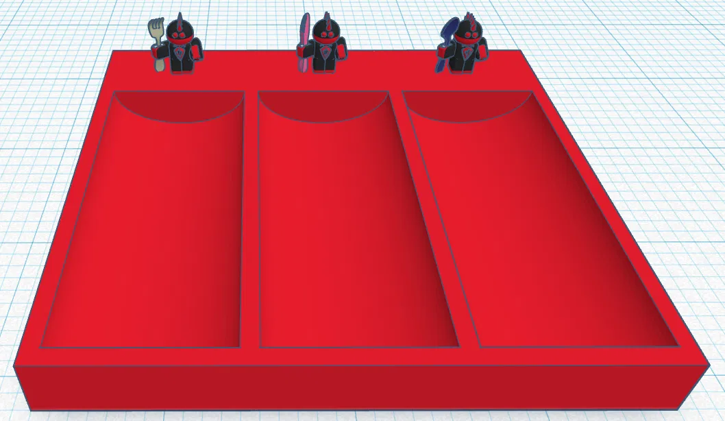 Ống Cắm Dao Kéo Có Hình Người Phía Sau - Image 2