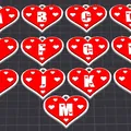 Bộ Chữ Cái Trái Tim Tình Yêu 1/2 - Móc Khóa / Charm Dây Chuyền Valentine - Thumbnail 1