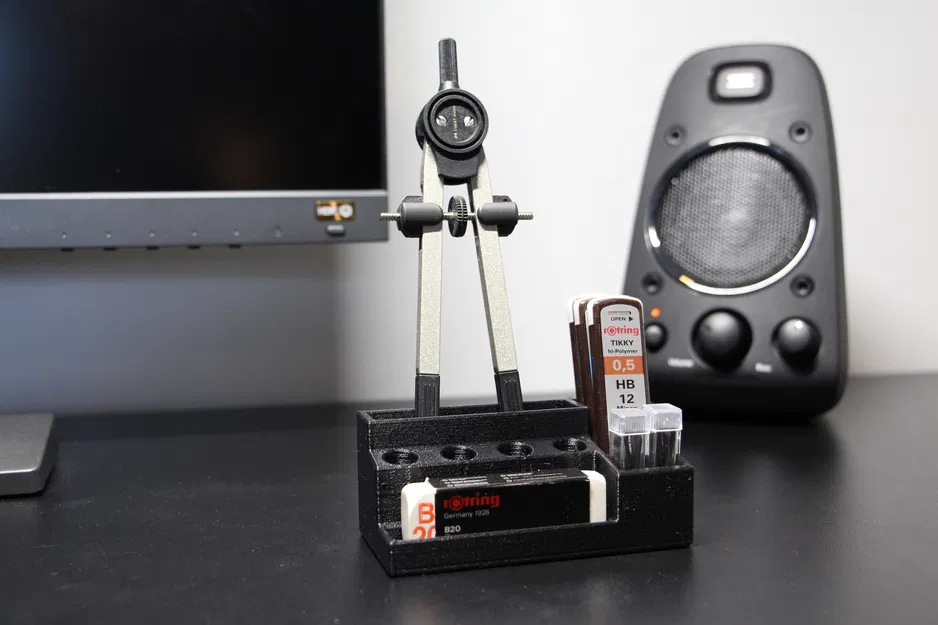 Hộp Đựng Bút + Khe Cắm La Bàn - Image 2