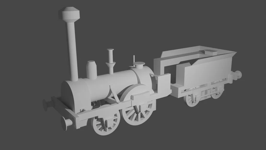 Mô Hình Đầu Máy Moravia 1838 In 3D - Image 1