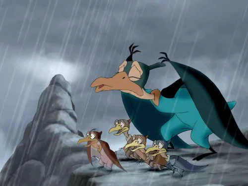 Cảnh Phim The Land Before Time: Vách Đá Pírkova Với Tổ Ấm Của Mẹ Bé Khủng Long - Image 1