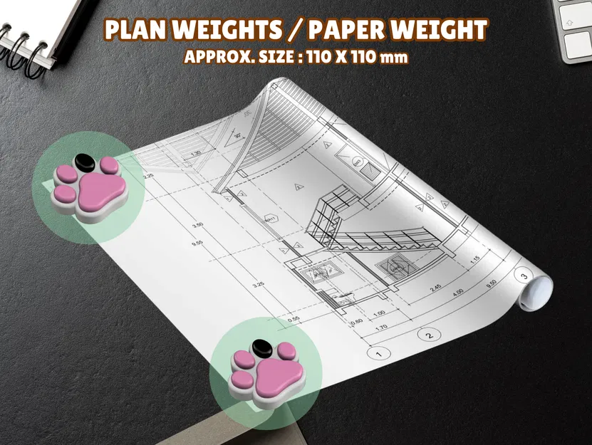 Chân Mèo Kitty - Cục Chặn Giấy - Image 1