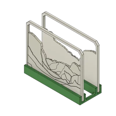 Đế Đựng Khăn Ăn, Mặt Yosemite - Có Thể Thay Đổi