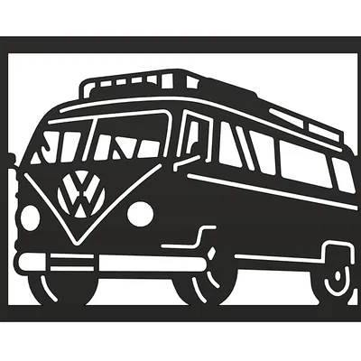 Mặt Dây Chuyền Xe Van Cắm Trại VW Bulli