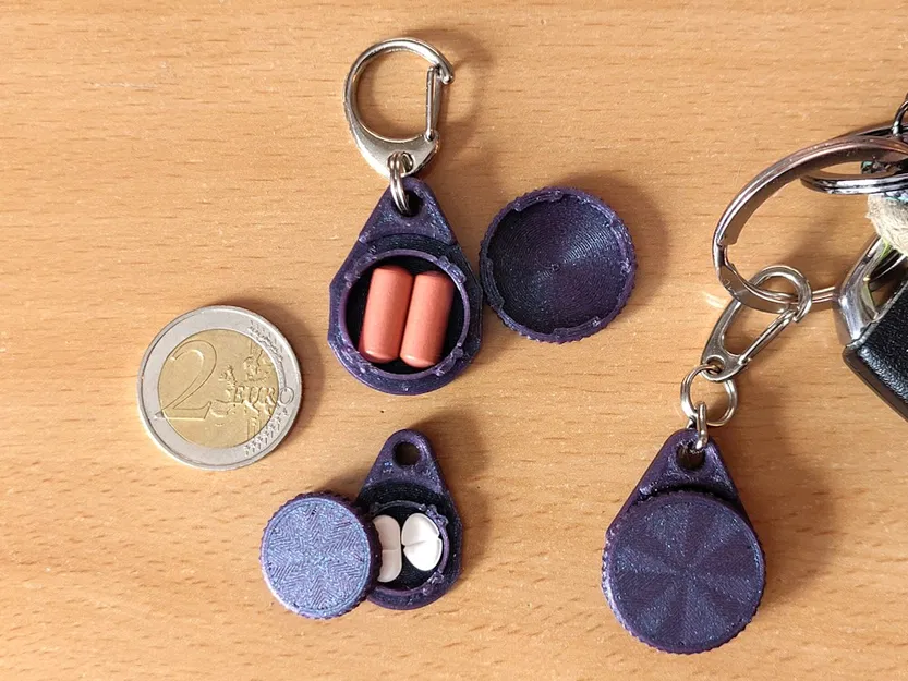 Hộp Đựng Thuốc Mini Móc Khóa, Nhiều Kích Cỡ - Image 2