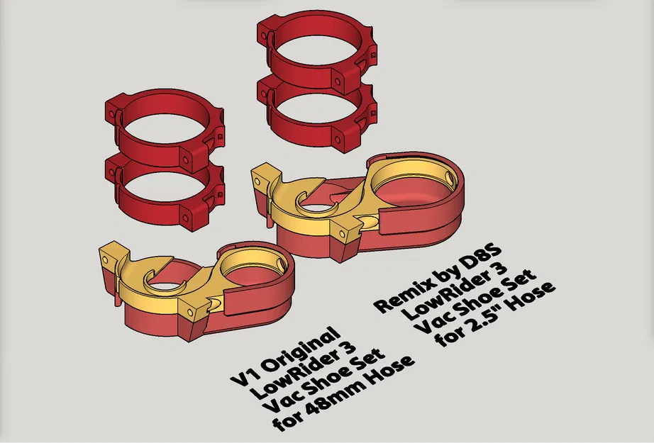 Giá đỡ Makita 700 Series & chụp bụi tháo rời cho LowRider 3 CNC - Sửa đổi cho ống 2.5" (v1.1) - Image 4