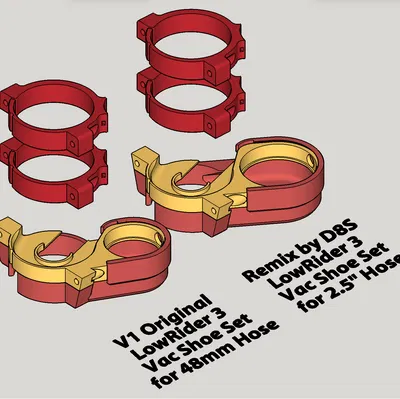 Giá đỡ Makita 700 Series & chụp bụi tháo rời cho LowRider 3 CNC - Sửa đổi cho ống 2.5" (v1.1)