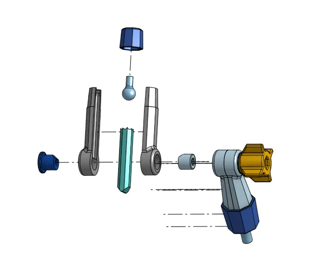 Giá Đỡ Cần Tay Kiểu "Noga" - Khớp Khóa Hành Động Đơn - Image 4