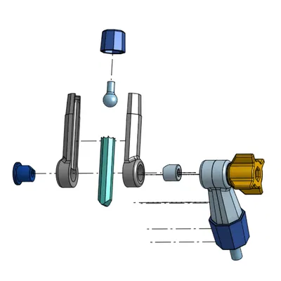 Giá Đỡ Cần Tay Kiểu "Noga" - Khớp Khóa Hành Động Đơn