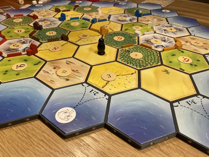 Đế lục giác nam châm cho Settlers of Catan - Image 1