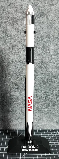 Mô Hình Tên Lửa FALCON 9 CREW DRAGON Tỷ Lệ 1:200 - Image 2