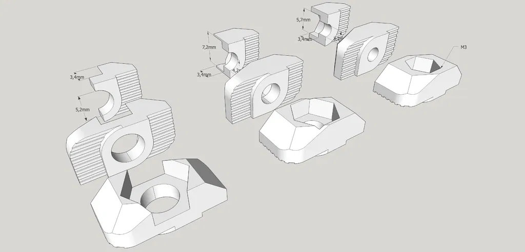 T-Nut thả cho profin 3030 (M3, M4, M5) - Image 1