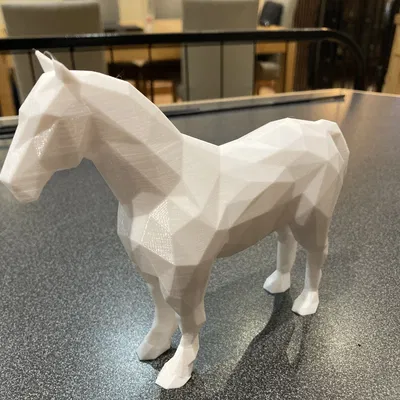 Mô Hình Ngựa Phong Cách Low Poly