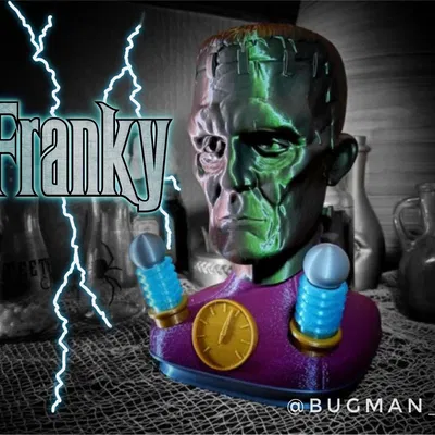Mô hình 3D FRANKY - Đầu Quái Vật Kinh Điển