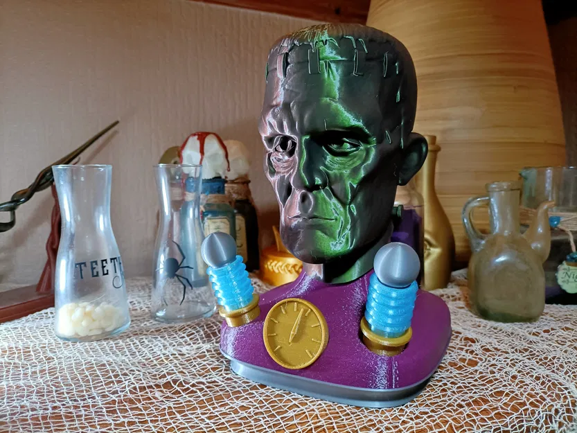 Mô hình 3D FRANKY - Đầu Quái Vật Kinh Điển - Image 2