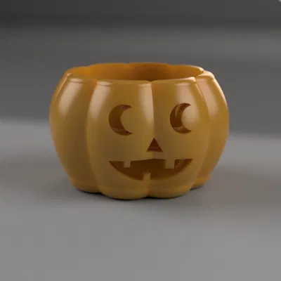 Đèn Cầy Nến Tealight Hình Bí Ngô