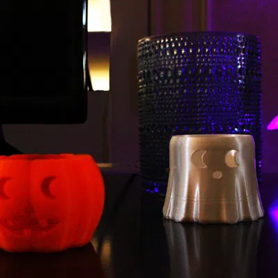 Đèn Cầy Nến Tealight Hình Bí Ngô