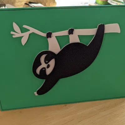 Mô hình con lười, làm thiệp hoặc nam châm