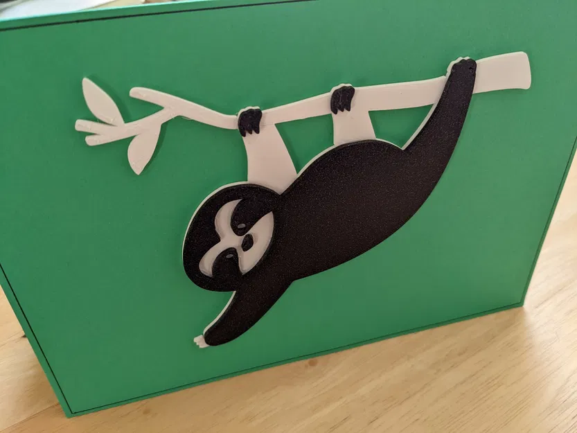 Mô hình con lười, làm thiệp hoặc nam châm - Image 2