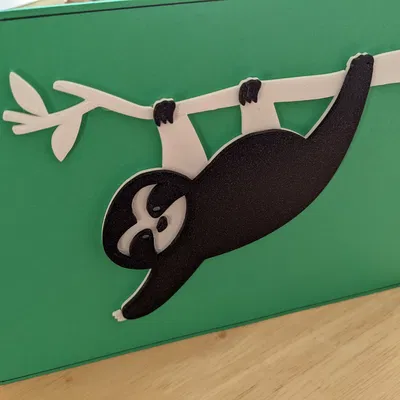 Mô hình con lười, làm thiệp hoặc nam châm