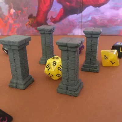 Trụ gạch cho game nhập vai trên bàn 28mm