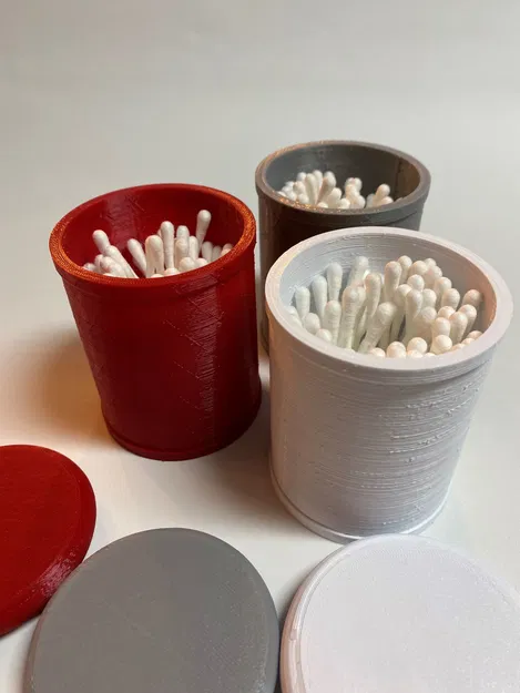 Hộp tăm tăm bông với kích thước hoàn hảo cho phòng tắm hoặc bàn trang điểm - Image 1