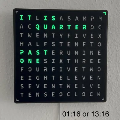 WordClock (2022) - Đồng hồ chữ LED đa chức năng