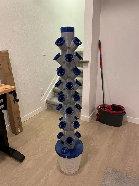 Tháp thủy canh Module tùy chỉnh có đèn trồng cây - Image 1