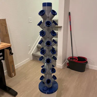 Tháp thủy canh Module tùy chỉnh có đèn trồng cây