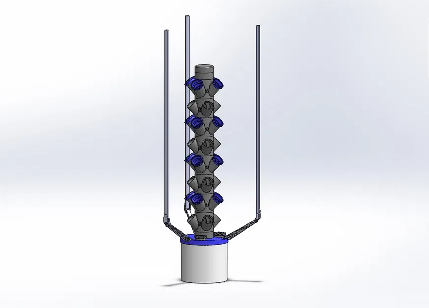 Tháp thủy canh Module tùy chỉnh có đèn trồng cây - Image 2