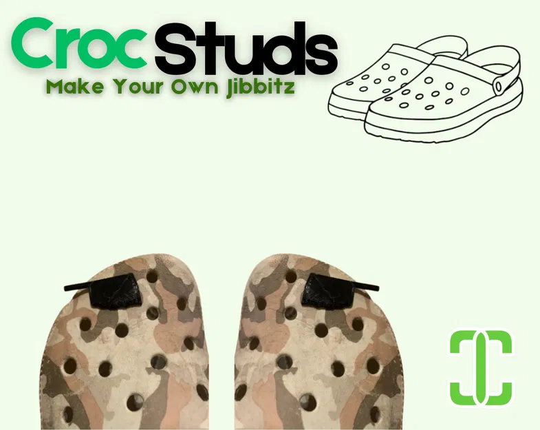 Charm Giày Crocs In 3D - Croc Studs - Image 1