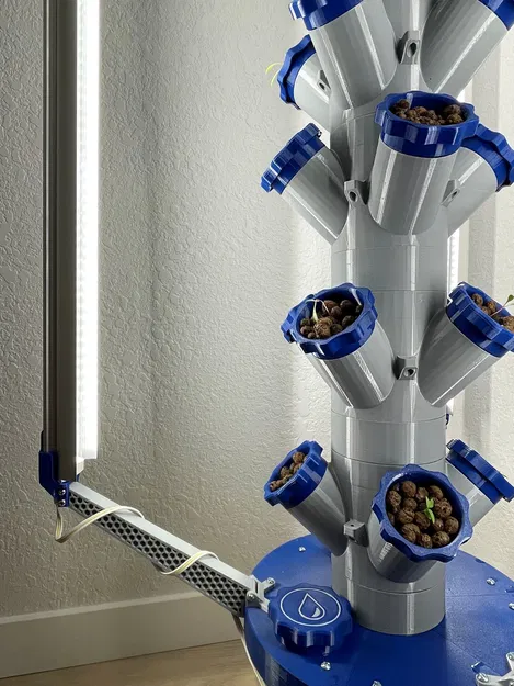 Tháp thủy canh Module tùy chỉnh có đèn trồng cây - Image 3