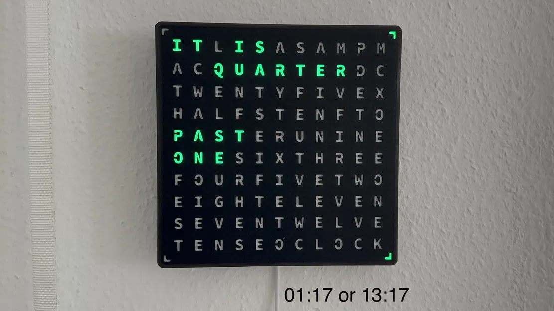 WordClock (2022) - Đồng hồ chữ LED đa chức năng - Image 2