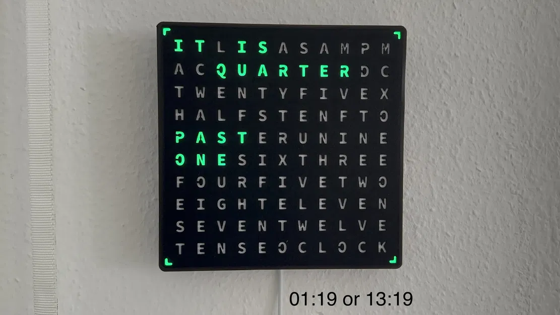 WordClock (2022) - Đồng hồ chữ LED đa chức năng - Image 4